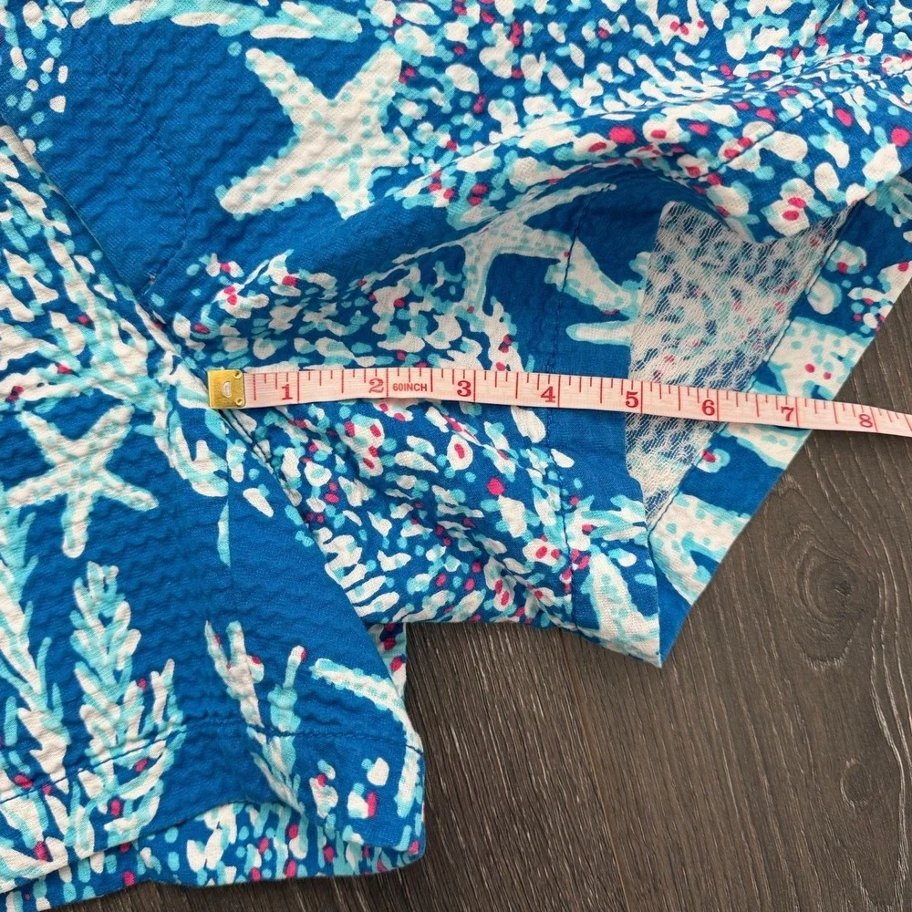 Lilly Pulitzer Womens Sz 2 Shorts Lot of 2 Pink Blue Resort Preppy Vacation - Picture 7 of 9